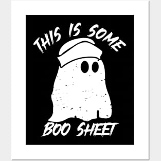 Funny Halloween Boo Ghost Costume This is Some Boo Sheet Costume Gift Posters and Art